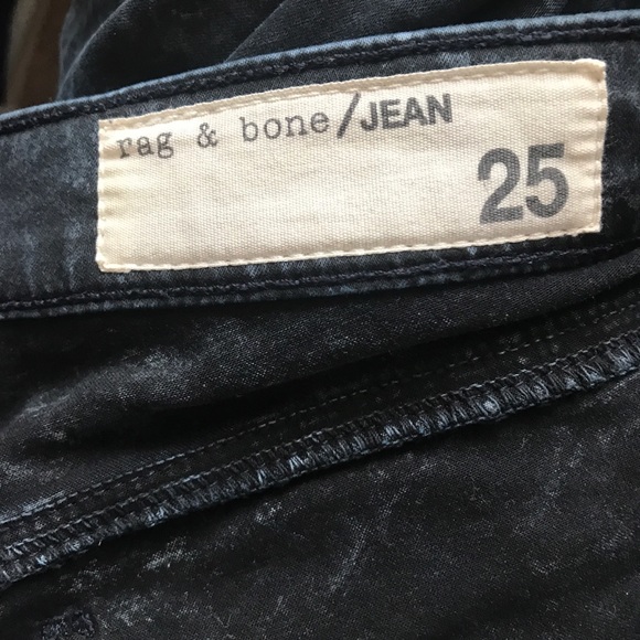 Rag & Bone Navy Blue Tie Dye Jeans Leggings 25 - Picture 8 of 8